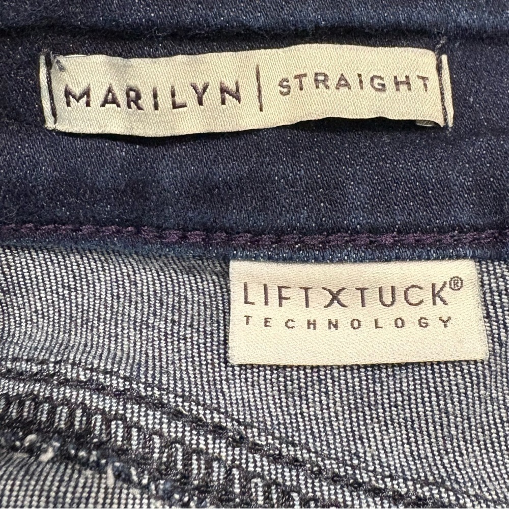 NYDJ Marilyn Straight Leg Lift Tuck Jeans 5 pocket mid to high rise fit size 6 - Picture 5 of 8